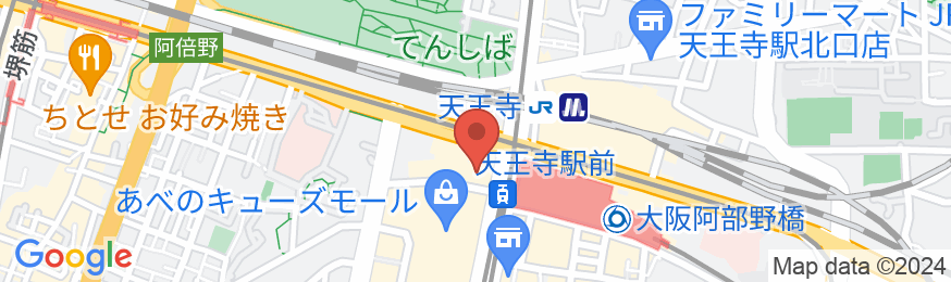 ホテルトラスティ大阪阿倍野の地図