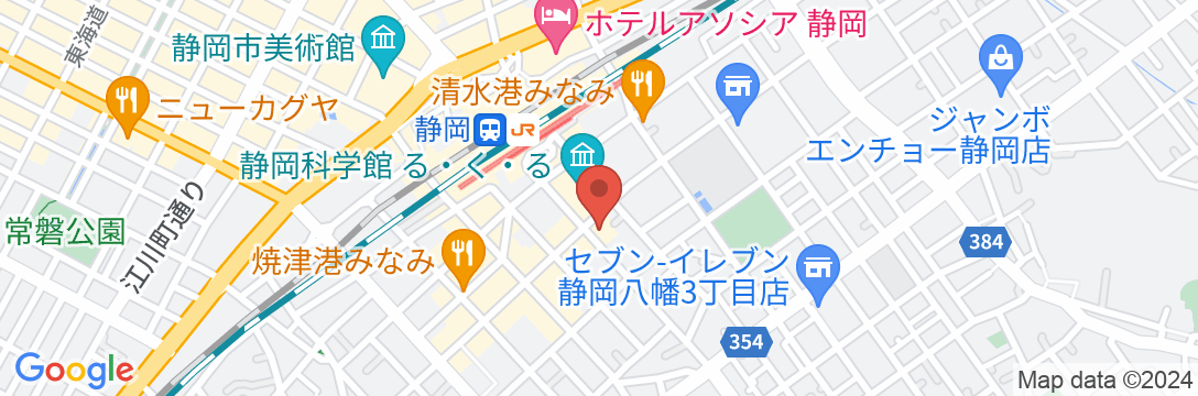 静鉄ホテルプレジオ 静岡駅南の地図