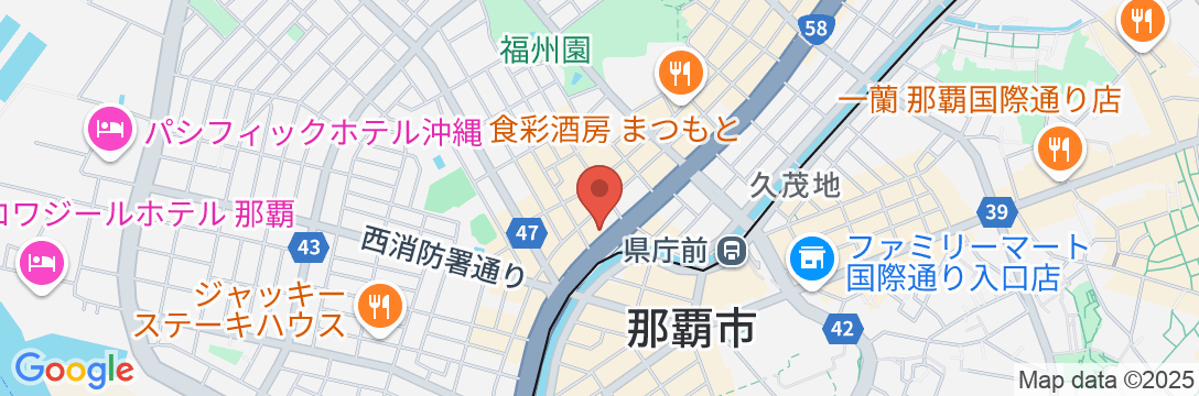 ホテルリブマックスBUDGET那覇の地図