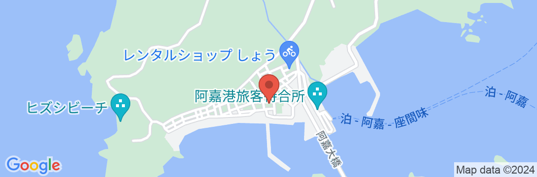 慶良間諸島ツーリストロッジ ハナムロ・イン”阿嘉島 <阿嘉島>の地図