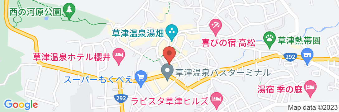 草津温泉 飯島館の地図