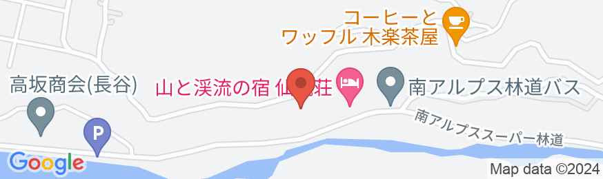 仙流荘の地図