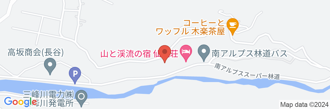 仙流荘の地図