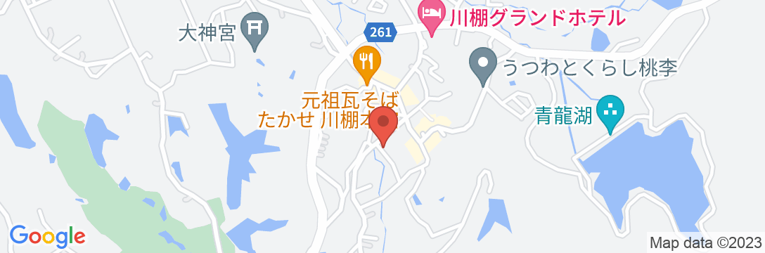 川棚温泉 旅館小天狗の地図