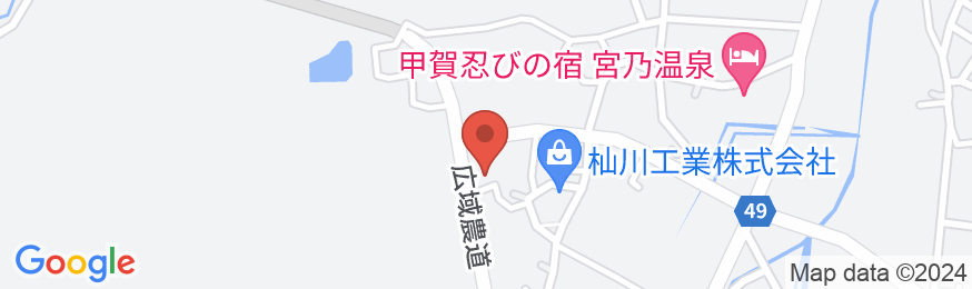 甲賀・忍びの宿 宮乃温泉の地図