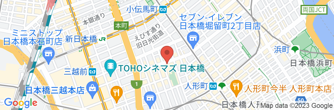 スーパーホテル東京・日本橋三越前の地図