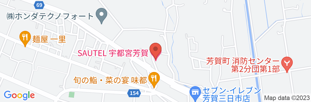 サウテル宇都宮芳賀の地図
