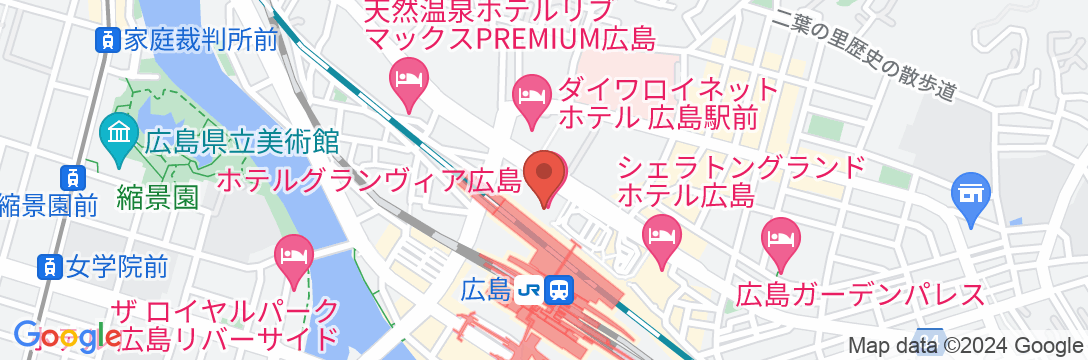 ホテルグランヴィア広島の地図