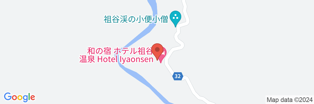 和の宿 ホテル祖谷温泉の地図