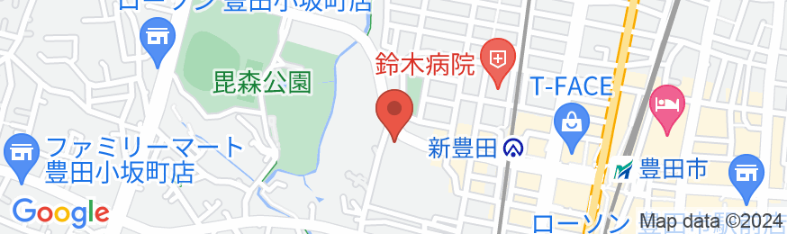 豊田パークサイドホテルの地図