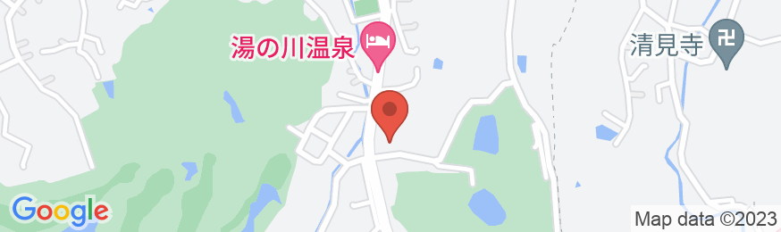 湯の川温泉 湯宿 草菴の地図