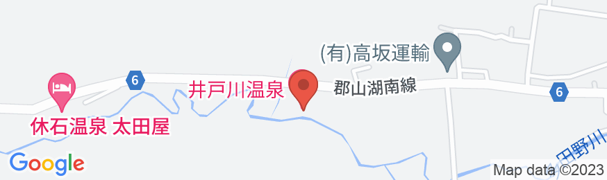 井戸川温泉の地図