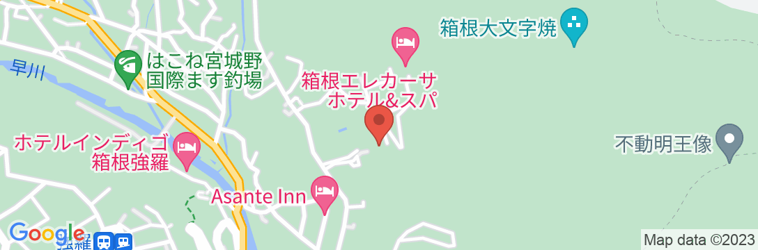 箱根星の家の地図