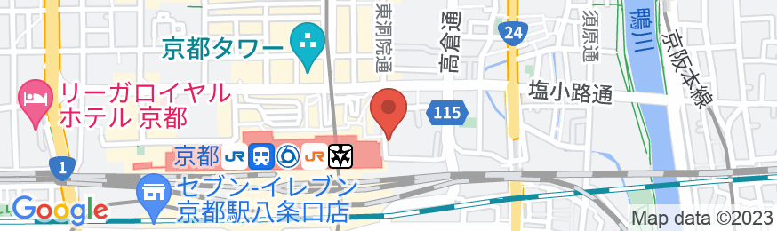 京都センチュリーホテルの地図