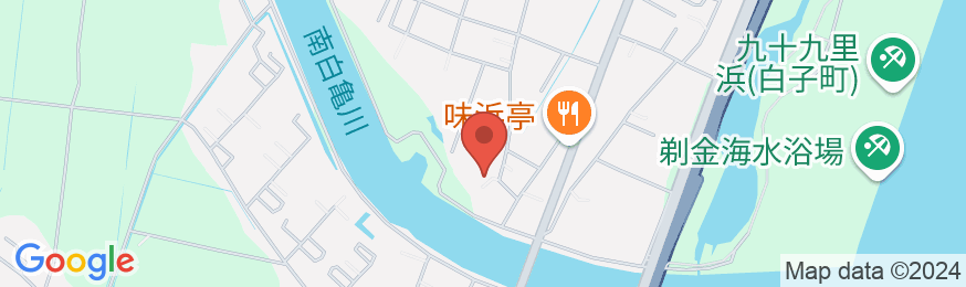 九十九里浜白子ユースホステルの地図