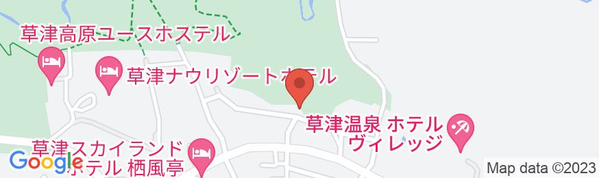 草津温泉 ペンション石楠花の地図