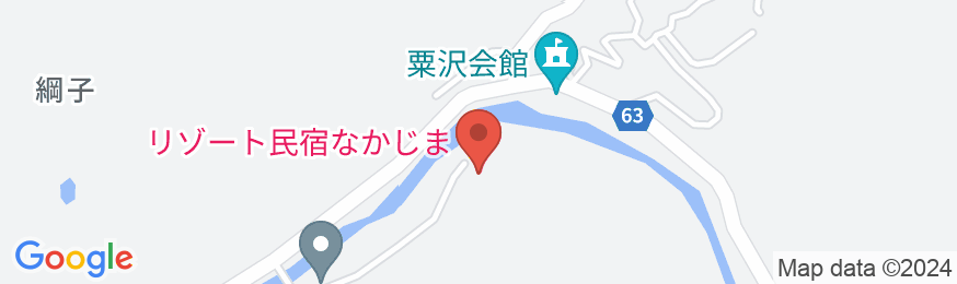 リゾート民宿なかじまの地図