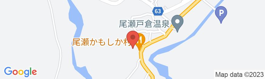尾瀬戸倉温泉 旅の宿 山びこの地図