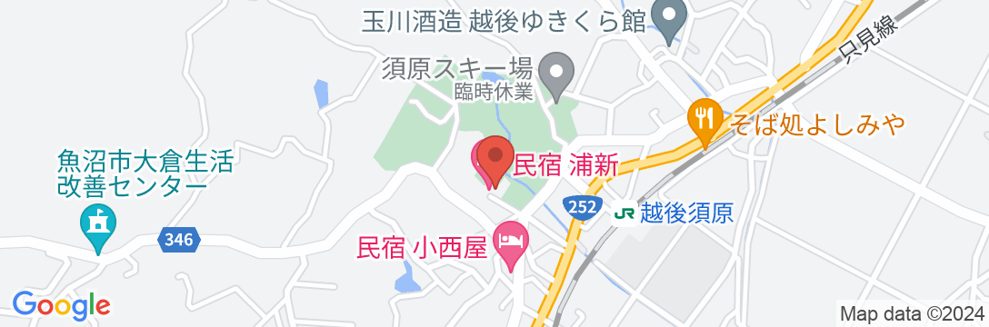 民宿 浦新の地図