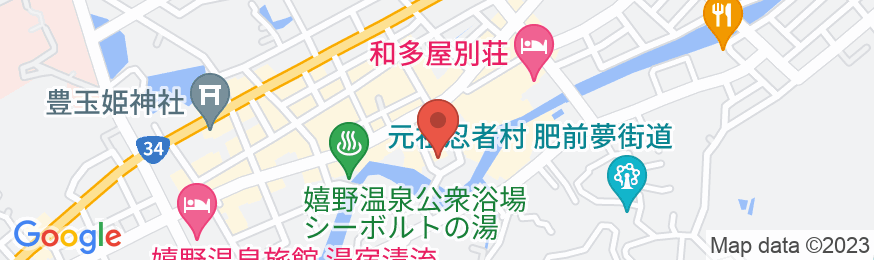 嬉野温泉 旅館千代乃屋の地図