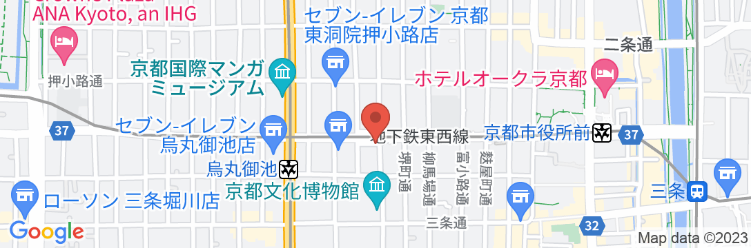 ホテルギンモンド京都の地図