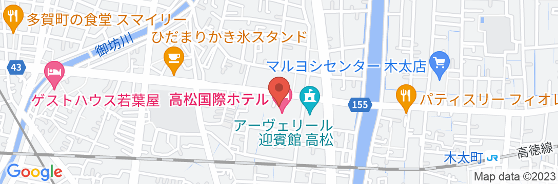 高松国際ホテルの地図