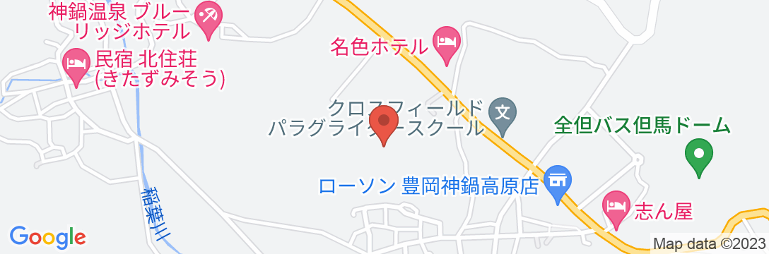 神鍋高原 高原亭の地図