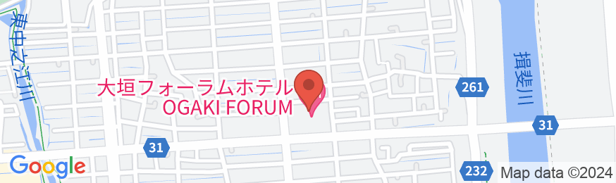 大垣フォーラムホテルの地図