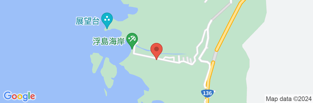 西伊豆 浮島温泉 お宿五輪館の地図