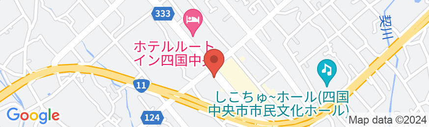 天然温泉「東予の湯」スーパーホテル四国中央の地図