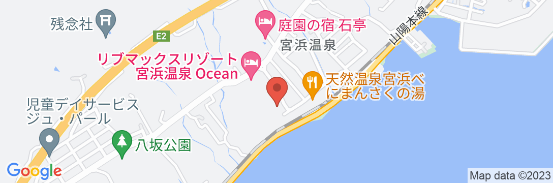 宮浜温泉 湯の宿 宮浜グランドホテルの地図