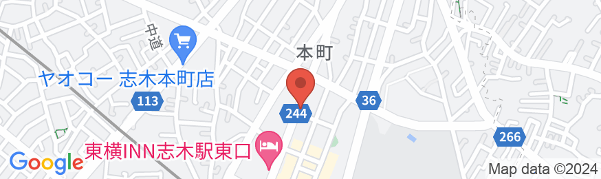 デイリーホテル志木店の地図