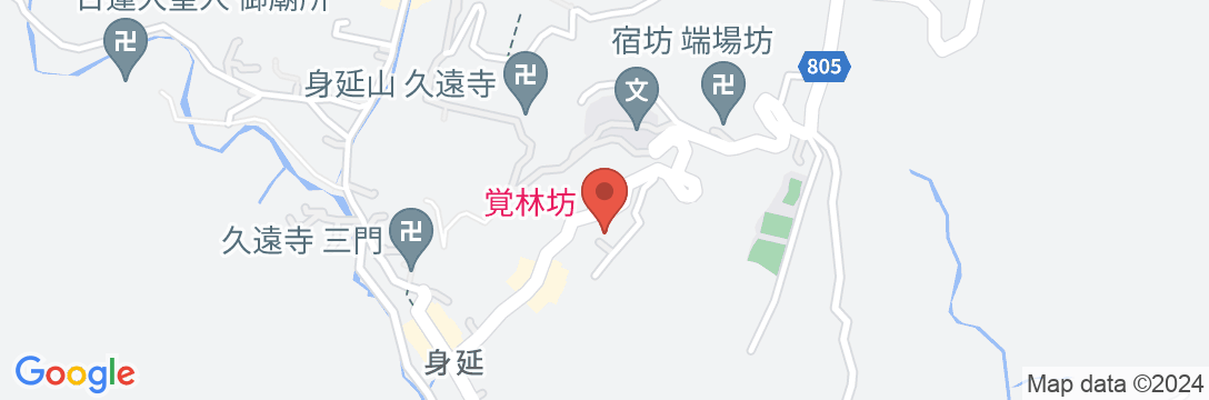 宿坊 行学院 覚林坊の地図