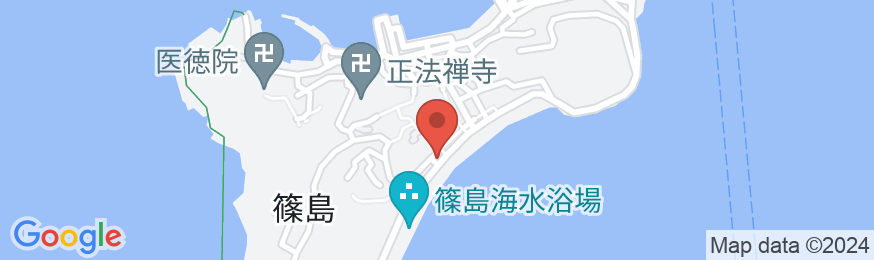 浜辺の宿 大舟<篠島>の地図