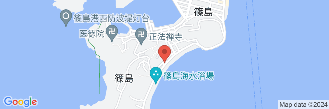 浜辺の宿 大舟<篠島>の地図