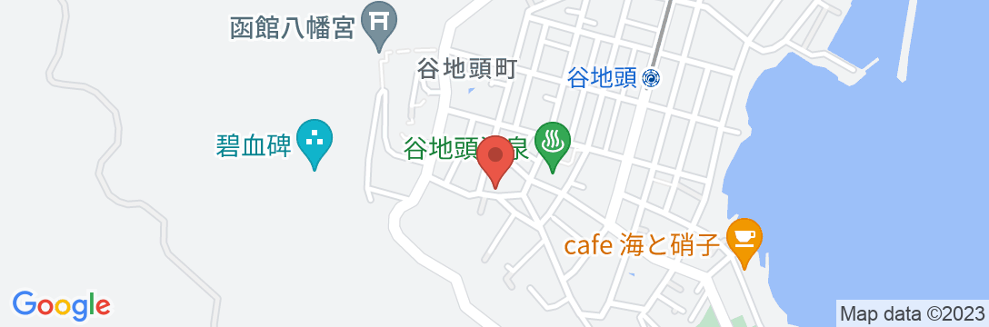 函館谷地頭ゲストハウスの地図