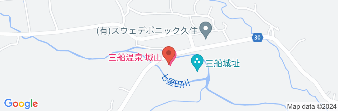 三船温泉 城山<大分県>の地図
