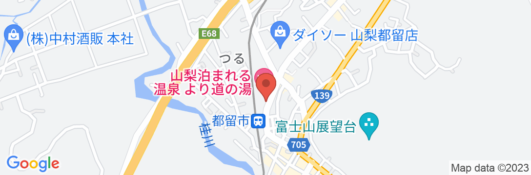ファミリーロッジ旅籠屋・富士都留店の地図