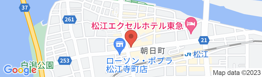 ドーミーインEXPRESS松江(ドーミーイン・御宿野乃 ホテルズグループ)の地図