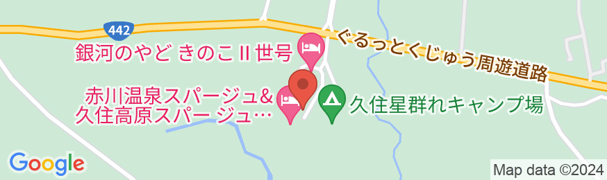 赤川温泉スパージュの地図