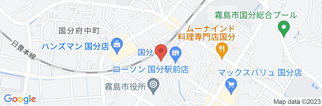 舞鶴館の地図