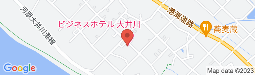 ビジネスホテル大井川の地図