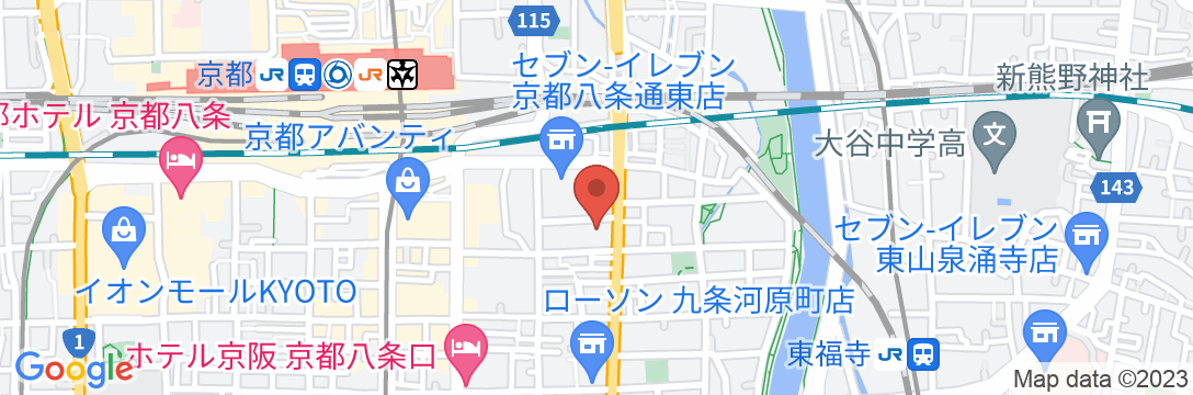 アルモントホテル京都の地図