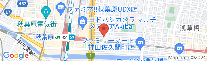 アパホテル〈秋葉原駅前〉の地図