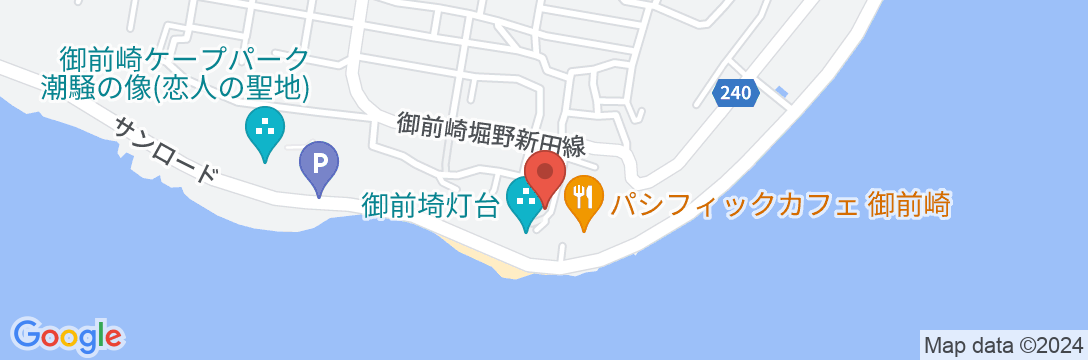 御前崎 岬の宿八潮の地図