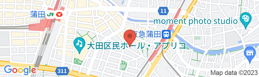 チサンイン蒲田の地図