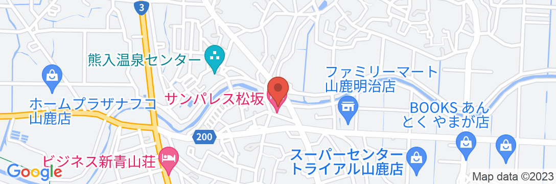山鹿温泉 サンパレス松坂の地図
