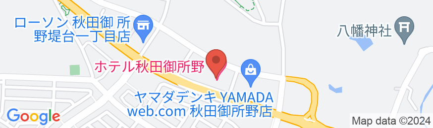ホテル秋田御所野の地図