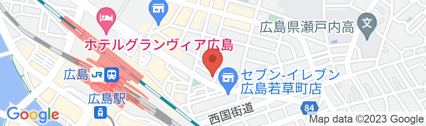 ホテルクリスタル広島の地図