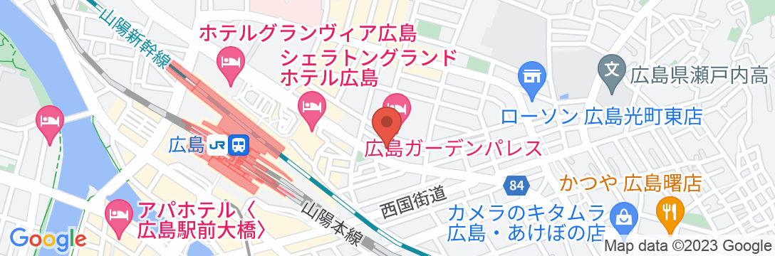 ホテルクリスタル広島の地図